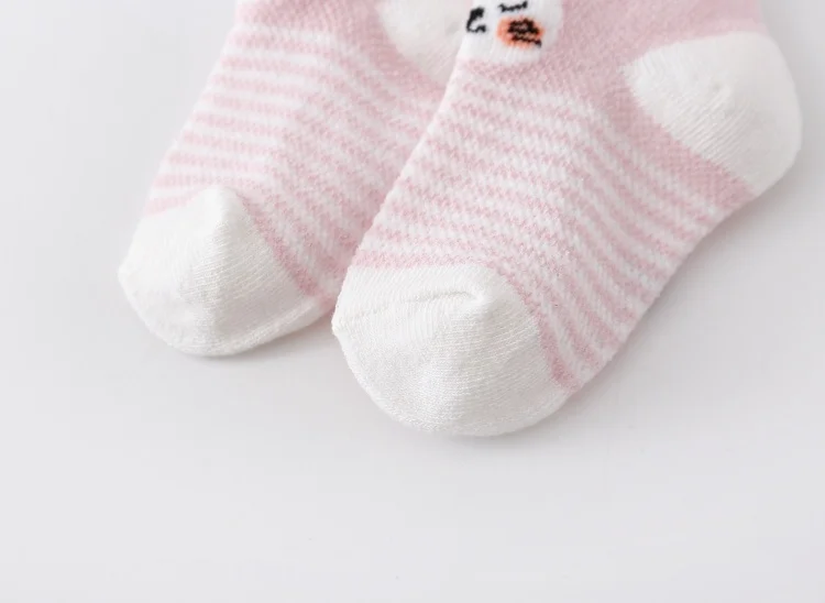5 Paare/los Infant Baby Socken Für Mädchen Jungen Sommer Mesh Dünne Baby Socken Baumwolle Casual Druck Neugeborenen Kleinkind Junge Socke 0-24Month – Detail 23