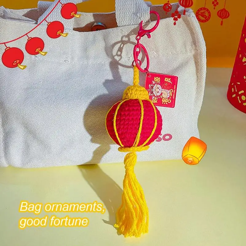 

Lantern Plushie Keychain Bag Charm Lantern Keychain Pendant Funny Keychain Charm Car Ornament Chinese Lantern Cute Keychain