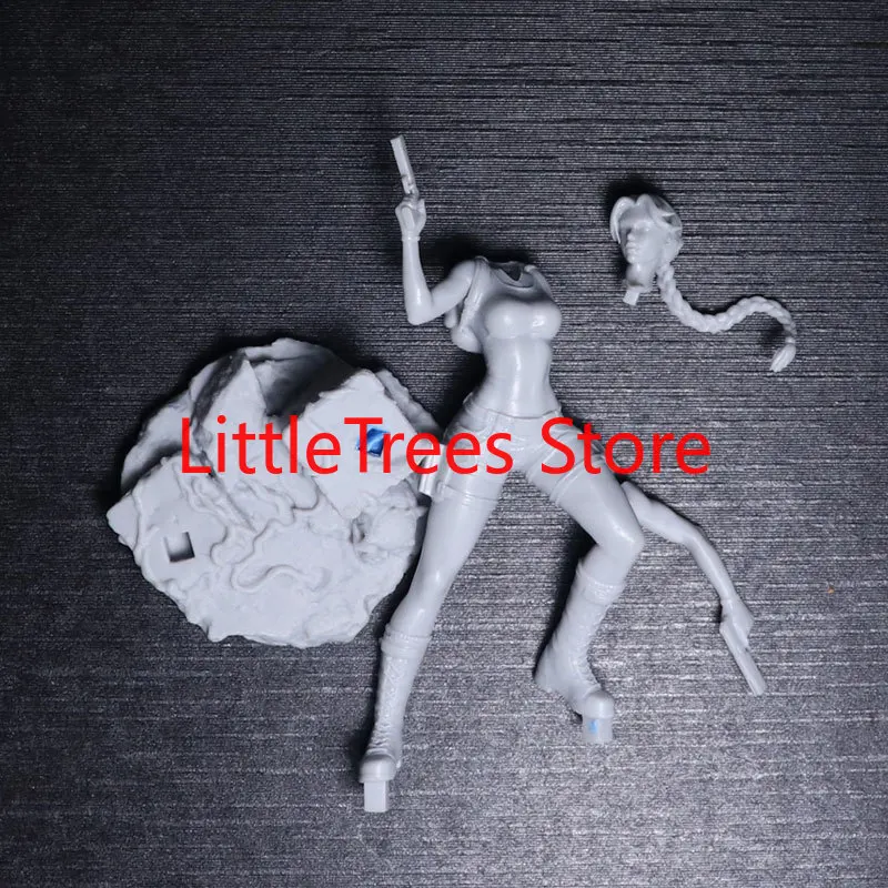 1/24   Resin Model Kit Explorer Girl Figurine Unpainted Sculpture Painted RW-1421