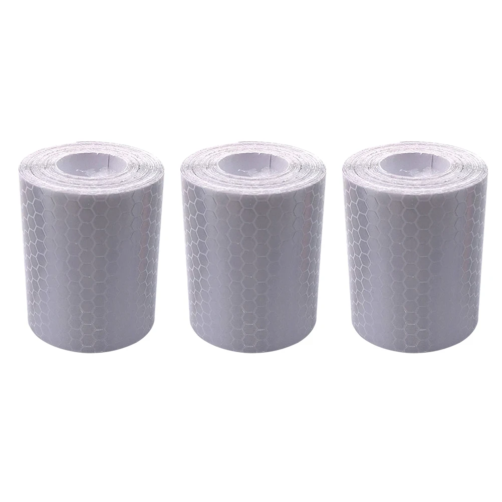 

3pc Reflective Stickers Warning Safety Belt Adhesive Running Strip Night Riding Equipment Lorescent Ribbon for Backpacks