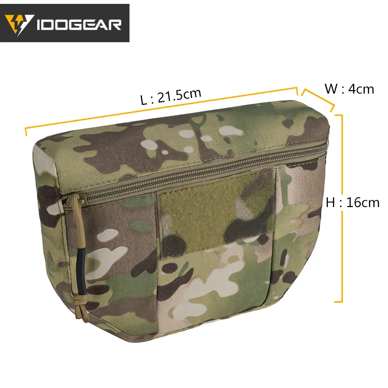 IDOGEAR Tactical Armor Carrier Drop Pouch AVS JPC CPC Pouch Waist Bag EDC Combat  Tactical Waist Pouch  3520