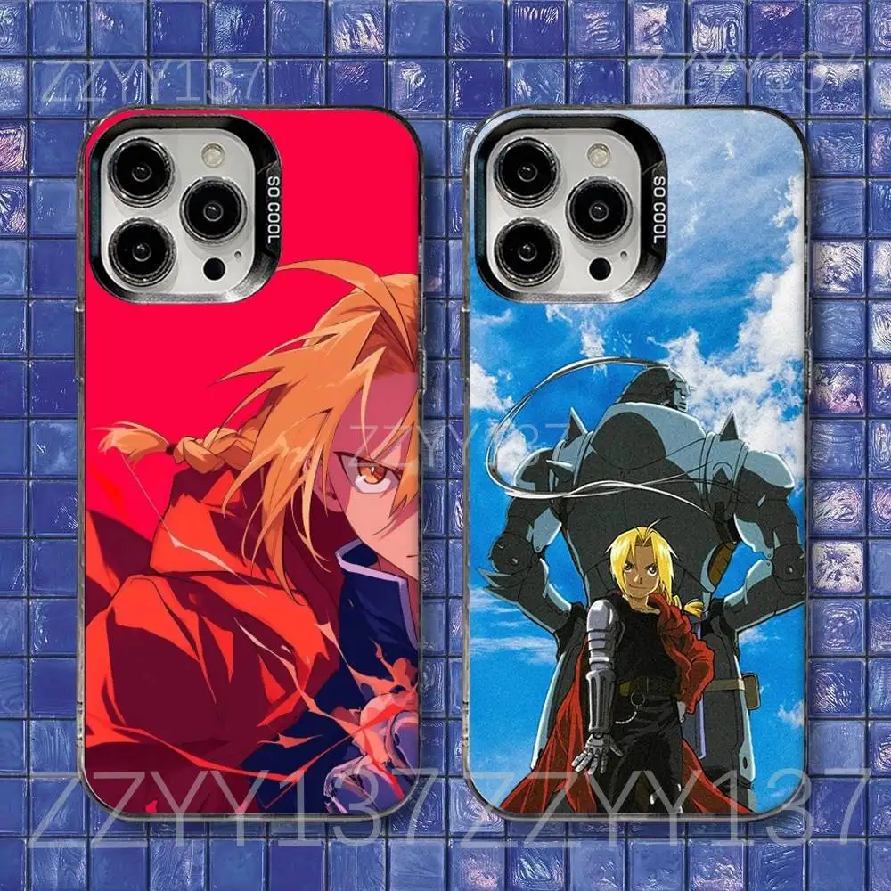 

Anime FULLMETAL ALCHEMIST Phone Case For iPhone 16,15,14,13,12,11,8,7,Pro,Max,Plus,Mini,XS,SE Shockproof Matte Cover
