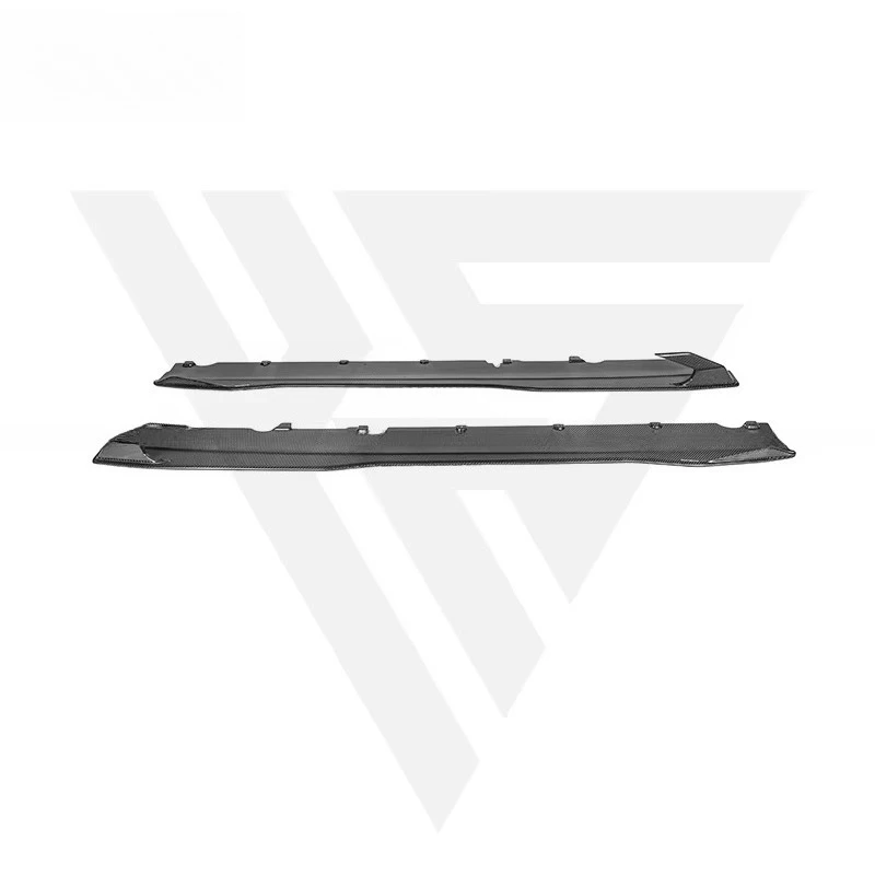 High Quality PT Style Dry Carbon Fiber Car Parts Extend Side Skirts for Lambo Huracan EVO Carbon Front Skirts