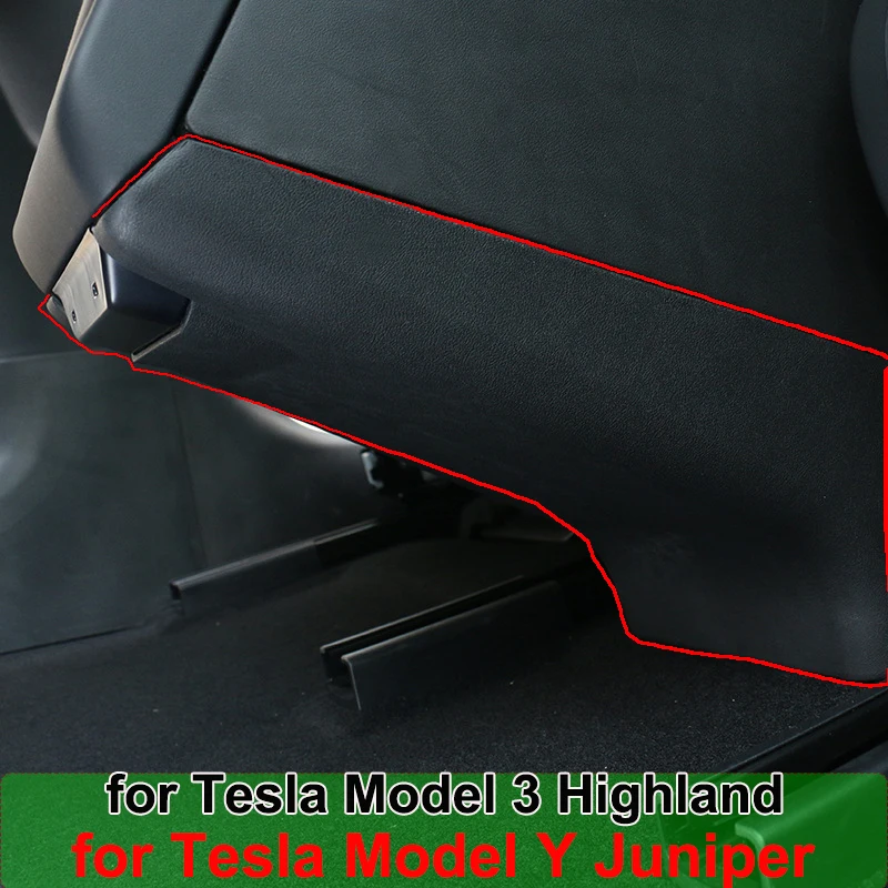 

For Tesla Model Y Juniper 2026 Armrest Rear Seat Anti-Kick Board Panel Cover TPE Child Anti Dirty Model 3 Highland Kickproof Mat