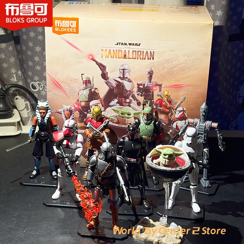 

In Stock Original Blokees Star Wars Star Edition Vol.1 The Mandalorian Jynleia Robot Toys Blind Box Action Figure Gifts