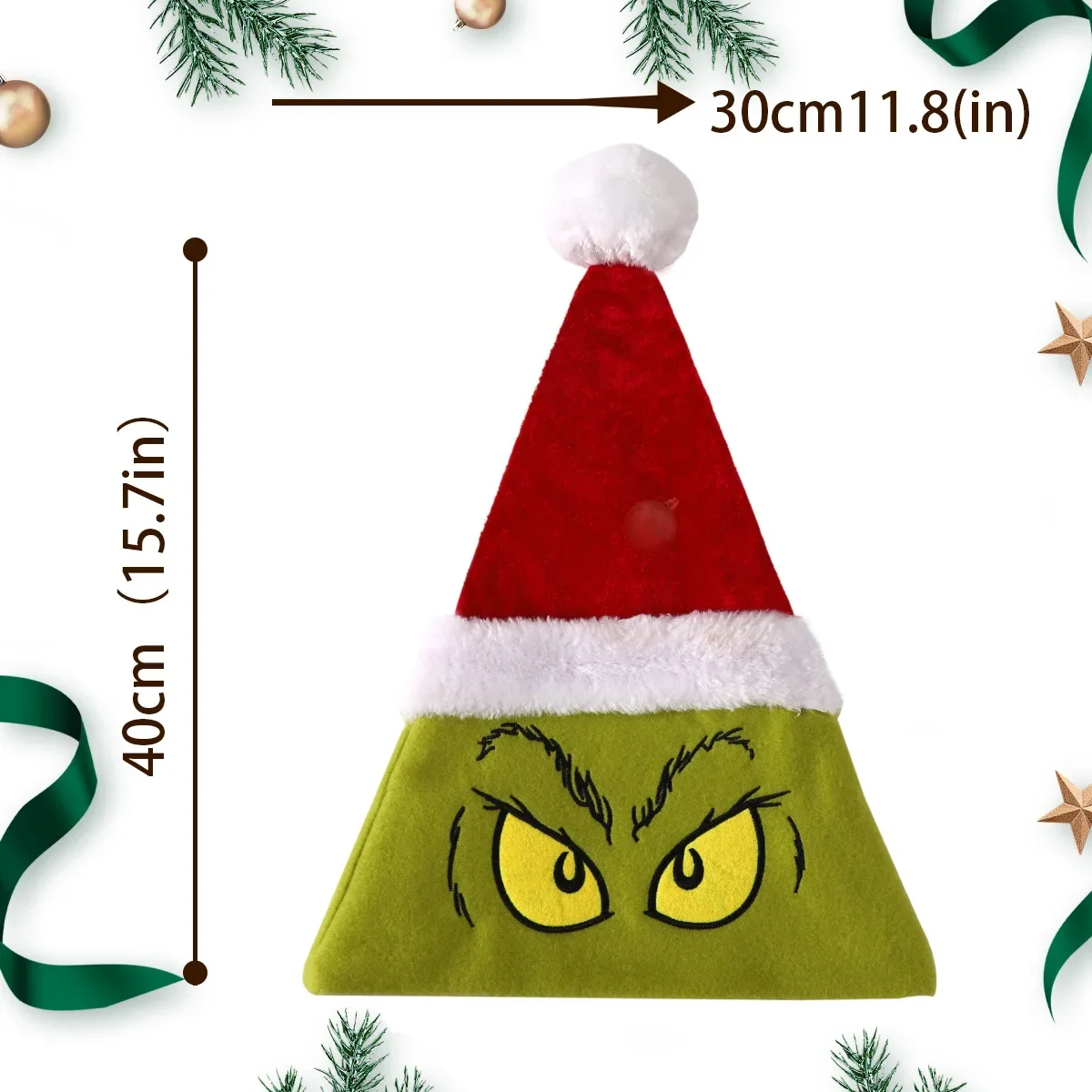 Grinch Cartoon Cartoon Santa Muts Volwassen Kinderen Kerstvakantie Cadeau Decoratie Cartoon Santa Hoed