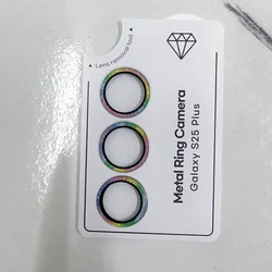 Diamond Camera Ring For Samsung Galaxy S25 24Ultra S25 Plus Samsung S25 Tempered Glass Camera Lens Protector Alloy Ring Cover