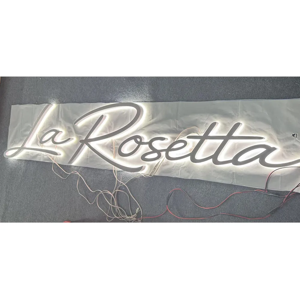Personalized Custom Metal LED Backlit Letters 3D Lighted Sign Business Logo Signage Outdoor Indoor Store Decor Gift