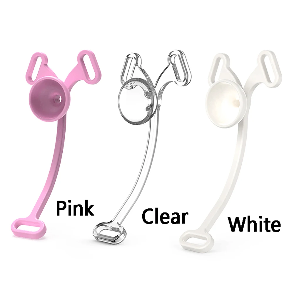 Pink Deep Throat Chastity Belt [Male To Female] Mimic Female Pussy with Urethral Inverted Invisible Penis Clip Cock Cage Device