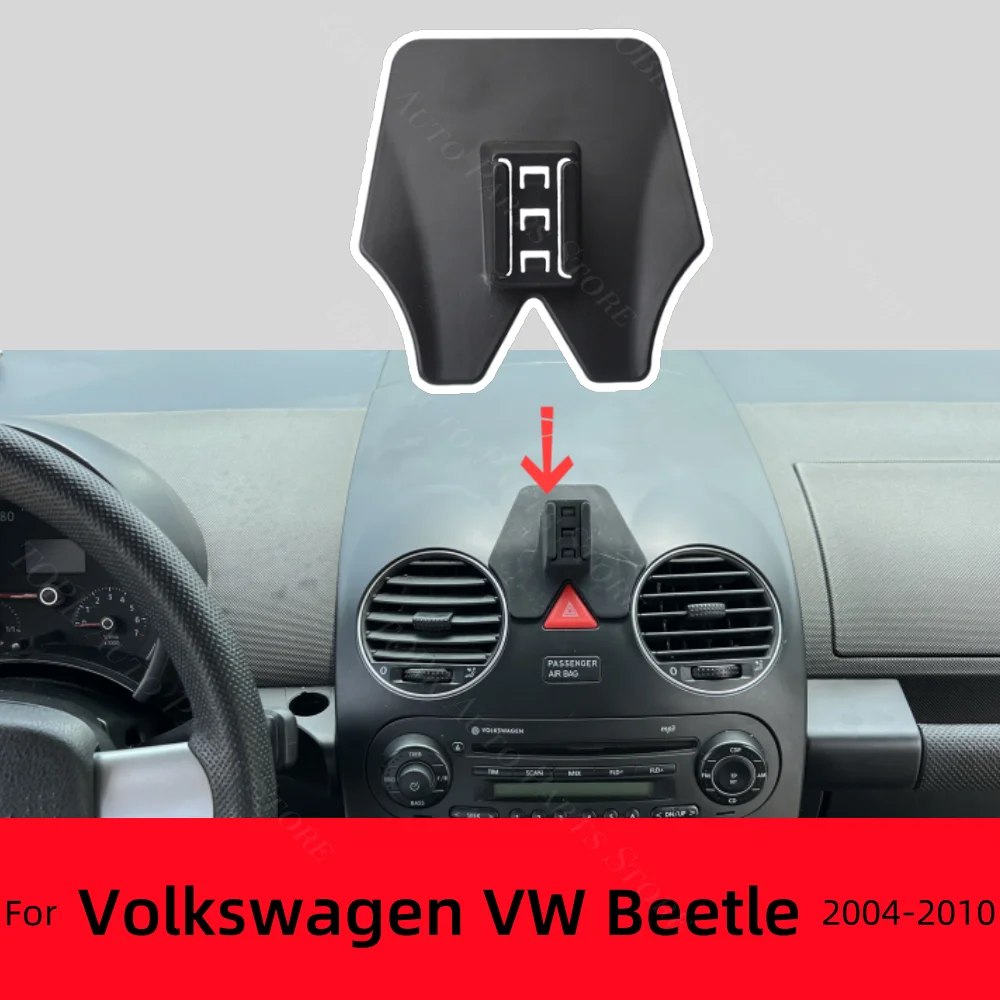 For Volkswagen VW Beetle 2004-2010 2005 2006 Car Phone Holder Special Fixed Bracket Base 15W Wireless Charging Cars Accessories