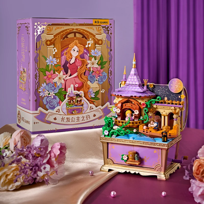 خرافة الموسيقى الكنز الصدر اللبنات خرافة المرحلة المشهد الأميرة الشكل دمية سطح المكتب ديكو الاطفال لتقوم بها بنفسك لعب فتاة هدية