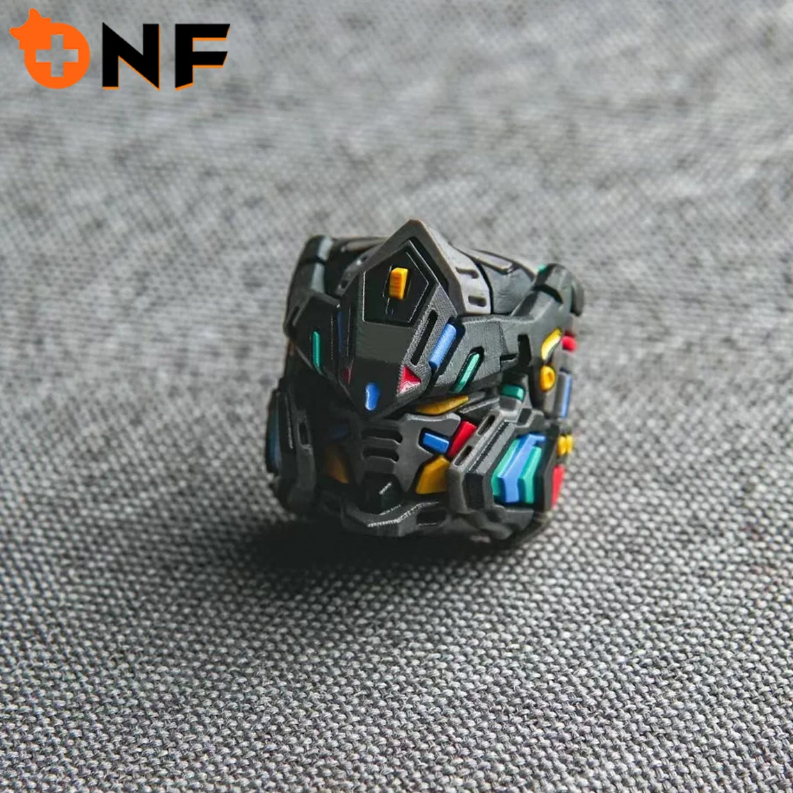 

Кастомный кейкап ONF Artisan Mecha Gundam Unicorn для механической клавиатуры, креативный дизайн, для любителей игр TTC ROG