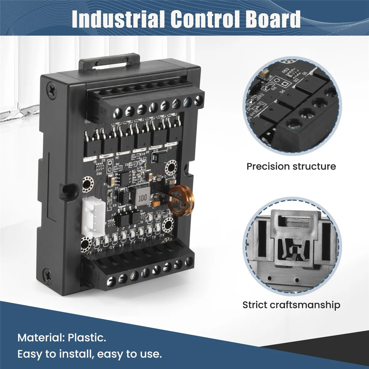 Controlador lógico programable PLC DC 10-28V regulador PLC FX1N-14MT placa de Control Industrial controlador lógico programable