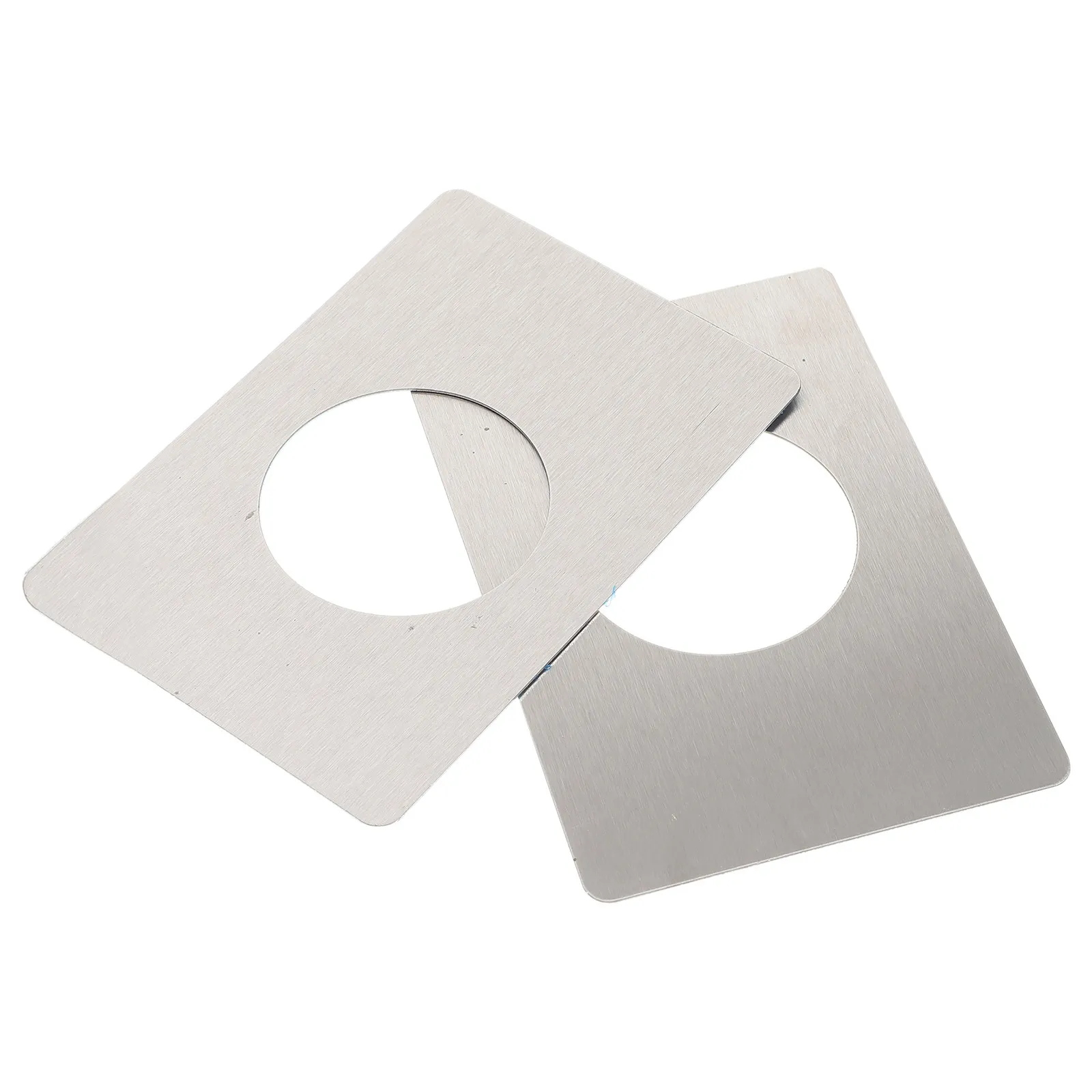 

2 шт. Усиленные накладки для дверных замков из нержавеющей стали, ремонтные заглушки для заполнения зазора между замком и дверью, надежная и быстрая установка