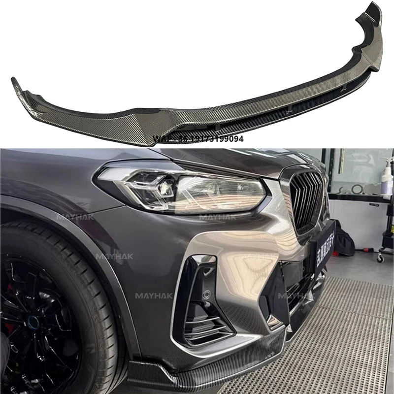 

High Quality Car Accessories Carbon Fiber Replacement Front Splitter Front Bumper Lip for X3 G01 X4 G02
