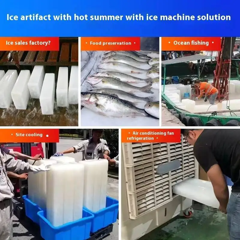 

large ice brick machine, cooling ice equipment, ice bar machine, ice factory Industrial ice making machine