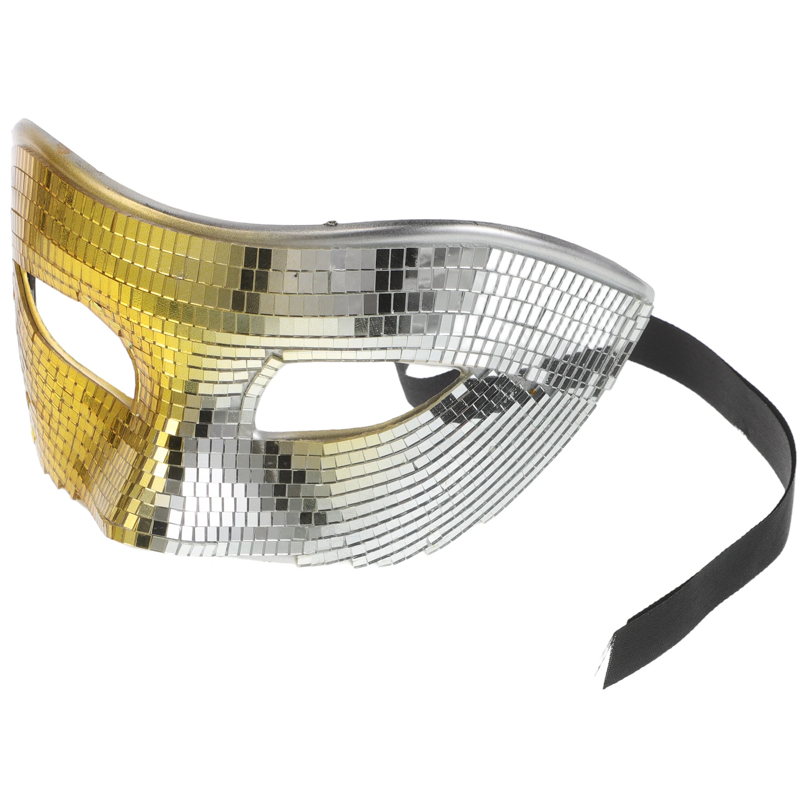 

Mirror Masquerade Mask Half Face Disco Ball Style Glitter Face Cover for Costume Party Mardi Gras Carnival Ball Women Men
