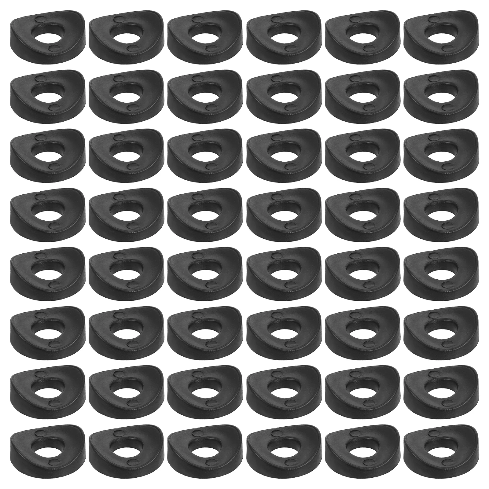 100 peças arruelas bico de pato plástico resistente leve fácil instalação resistente à umidade fixação reparo de móveis