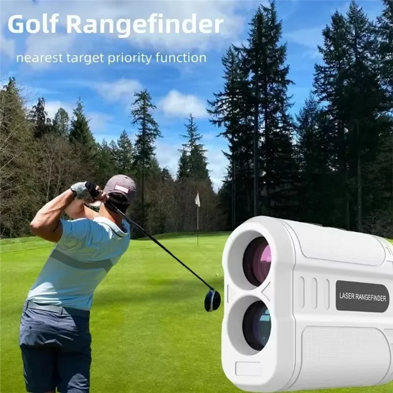 AA08-Golf Laser Rangefinder Outdoor 500M Telescope With Flag-Lock Slope Pin Distance Meter For Golfing Hunting Monocular