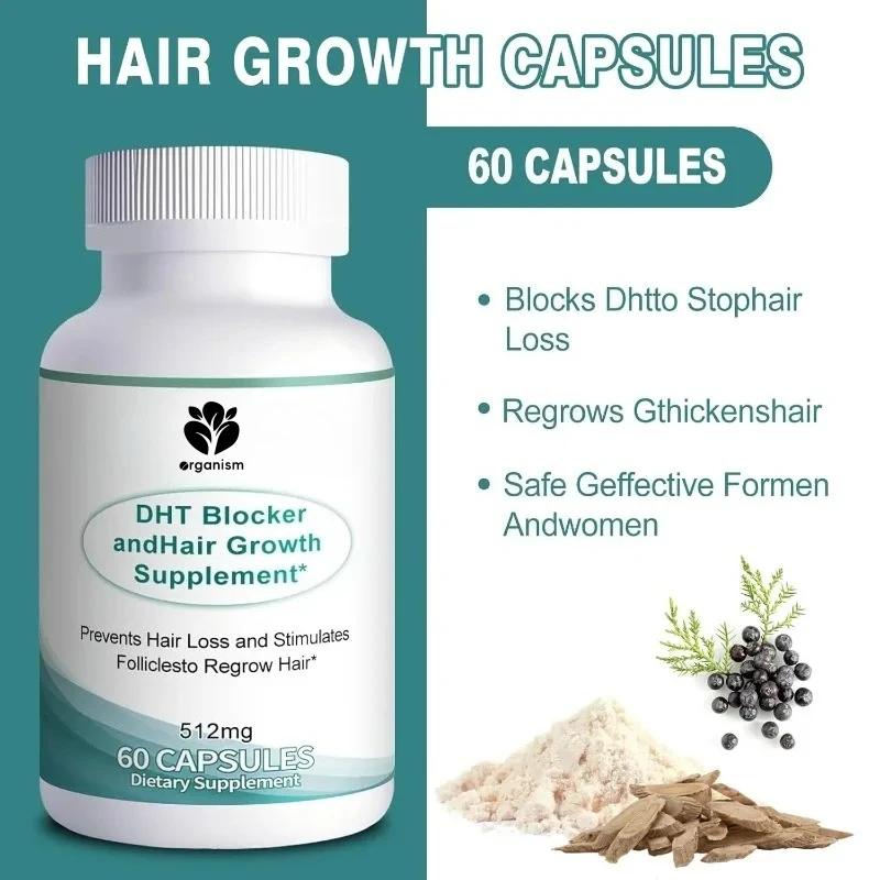 

Витаминная добавка для роста волос, содержащая DHT Blocker-60 капсул