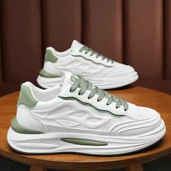 Summer Fashion White Men Casual Sneakers Outdoor Breathable Lightweight Running Shoes Platform Comfortable Tennis Shoes