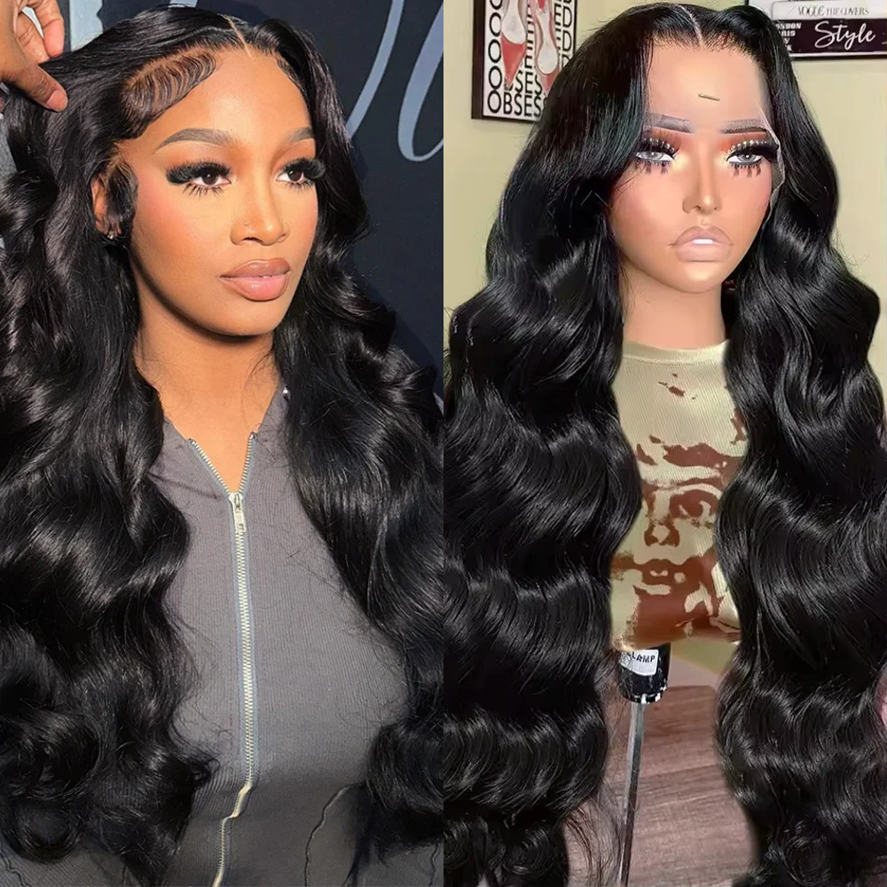

30 40 Inch Hd Lace Frontal Wig 200 Density 360 HD Transparent Lace Front Body Wave Human Hair Wigs Brazilian Wig Preplucked Hair