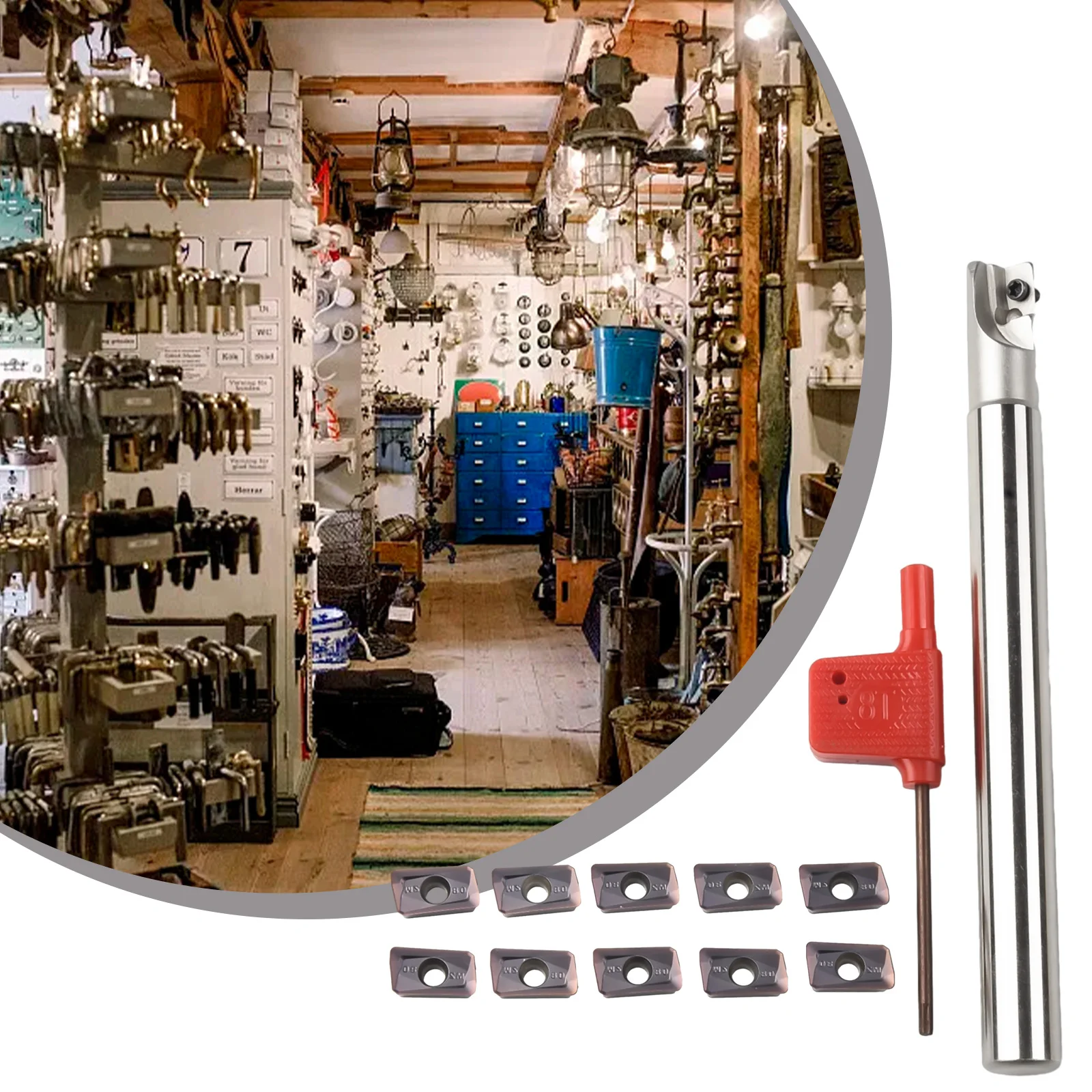 

Твердосплавная вставка под углом 90 градусов, 1F, индексируемая торцевая фреза D:12 мм APMT1135, принадлежности для станков, аксессуары для металлообработки