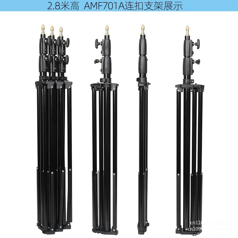 Splicing photography light stand quick installation foldable spring buffer light stand telescopic triangular bracket