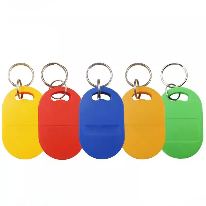 

100pcs RFID Keychain Tag Key IC Card 13.56M 6# Keyfob For Access Control / Time Attendance Device