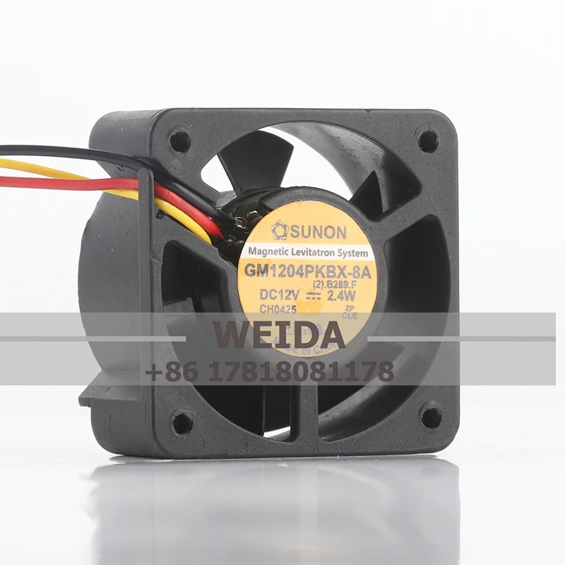 Original SUNON GM1204PKBX-8A/ GM1204PKVX-8A DC12V 2.4W 40*40*20MM 2/3 lines axial flow heat fan