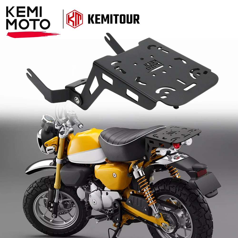 KEMIMOTO Rear Luggage Rack For Honda Monkey 125 Monkey125 2018 2019 -2022 Motorcycle Trunk Top Case Panniers Saddlebag Bracket