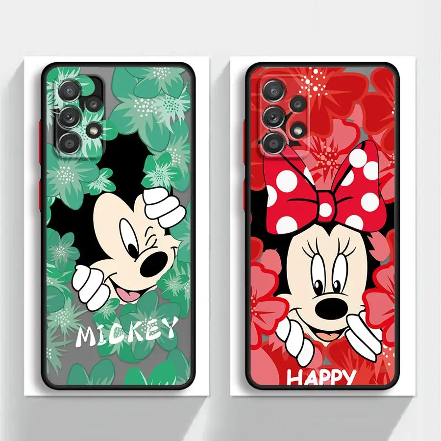 Disney Mickey Minnie Donald Daisy Phone Case for Samsung Galaxy A21s A23 A25 A33 A34 A35 A51 A52s A53 A54 A55 A71 A73 Soft Cover