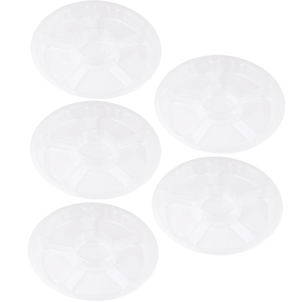 

6 Grid Transparent Portable Fruits Case Salad Takeout Box Ideal For Fresh Salads And Confectioneries Storage Food Containers