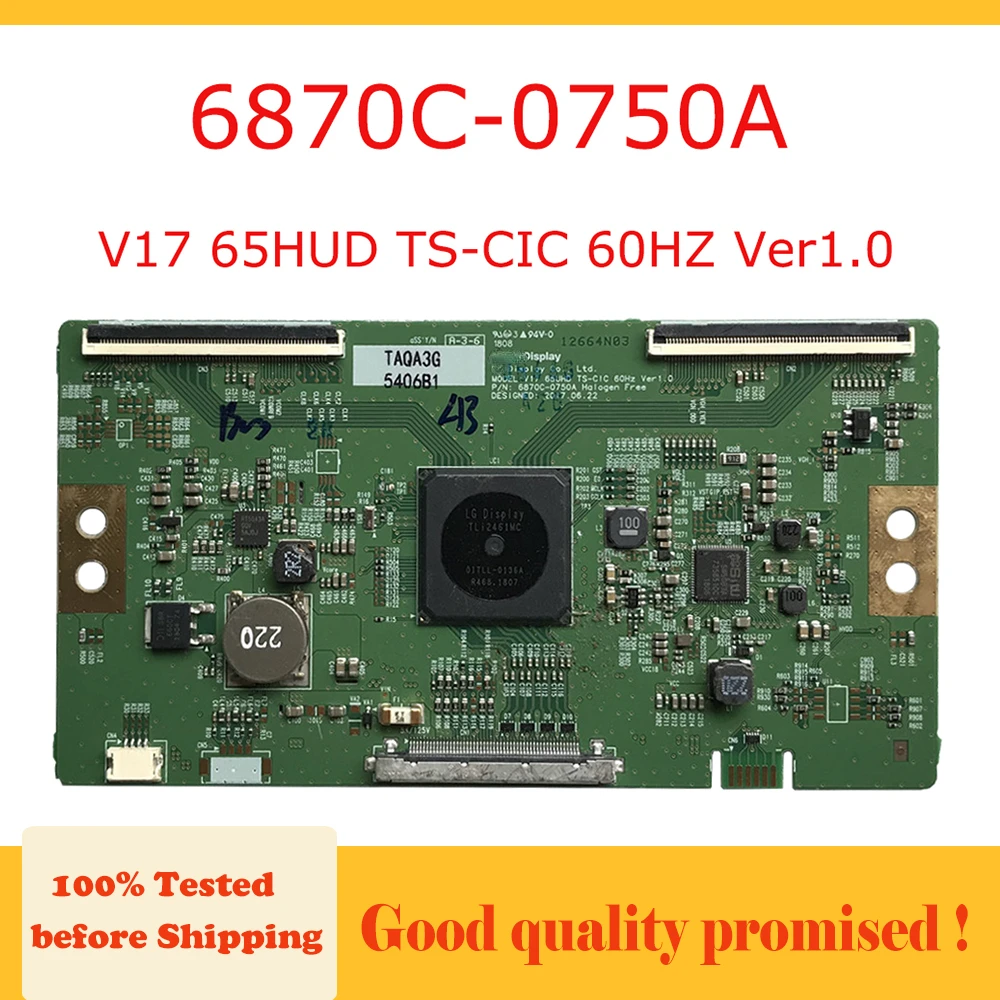 

6870C-0750A V17 65HUD TS-CIC 60HZ Ver1.0 T-con Board 6870C Tcom Board 6870C 0750A Placa TV T-con Board Tv T Con Board 6870C0750A