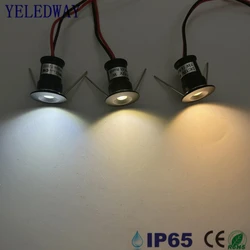 1W Mini oprawy typu Downlight 12V mały przyciemniany reflektor schodowy szafka kuchenna do otoczenia światło punktowe wpuszczana oświetlenie sufitowe na imprezę KTV