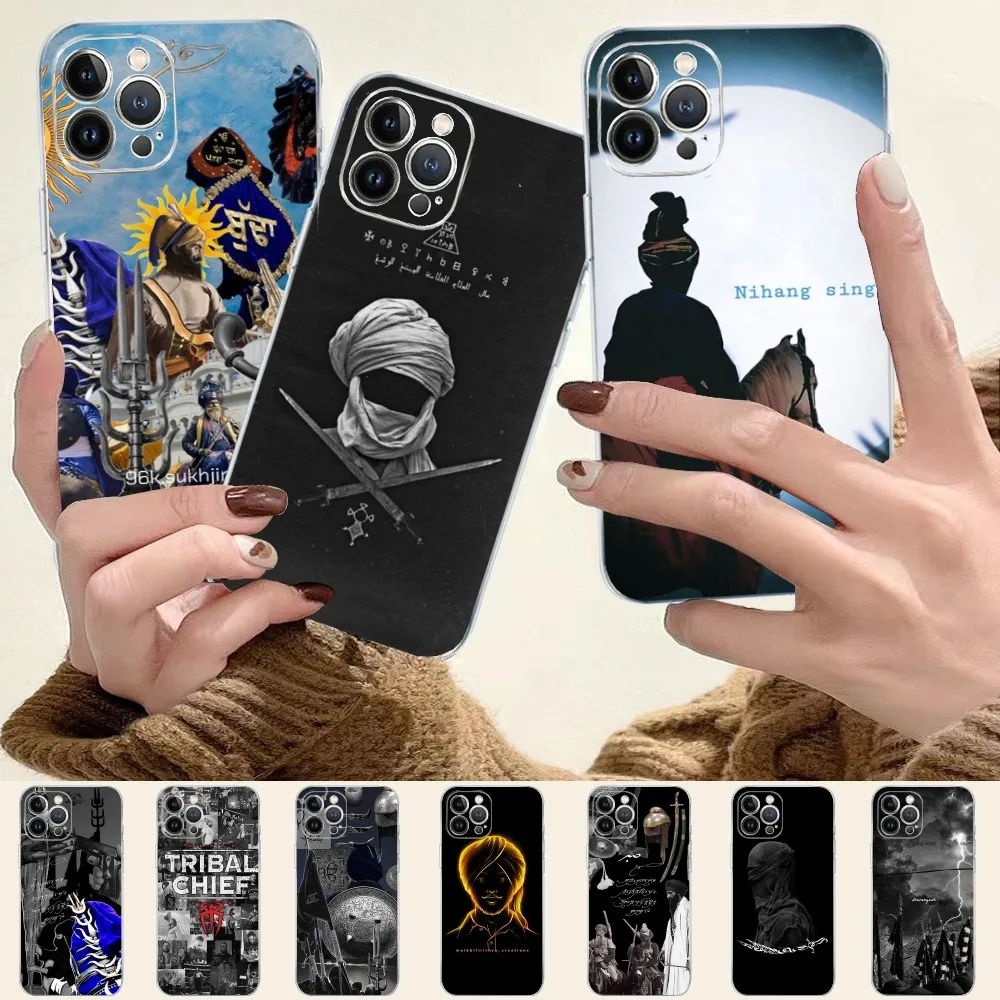 Nihang Singh Sikh Warrior Phone Case for iPhone 16 15 8 7 6 6S Plus X SE XR XS 14 11 12 13 Mini Pro Max Mobile Case