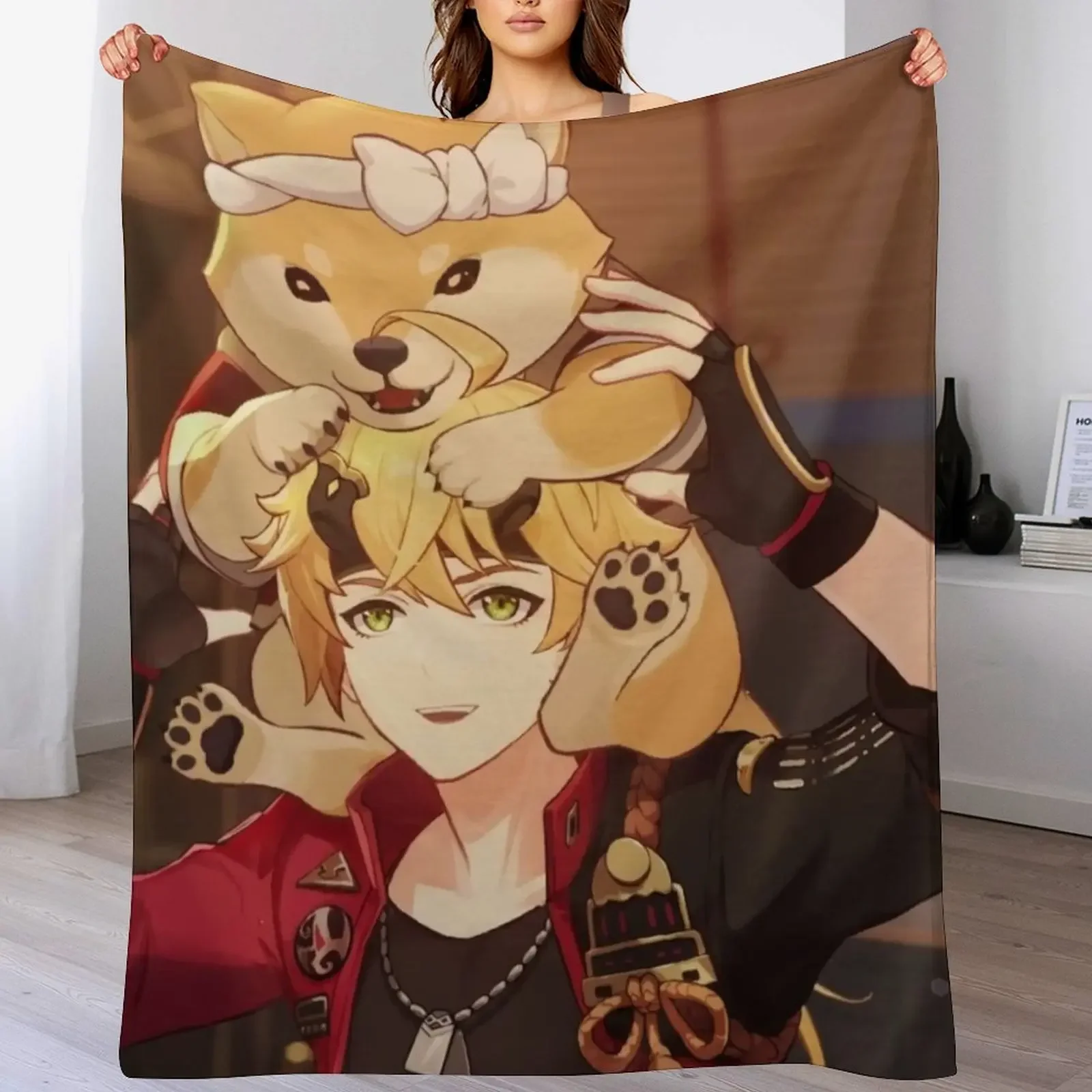 Thoma at the Tea House Throw Blanket Stylish Couch Blanket for Home Living Room