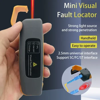 2023 New 10MW, 30MW VFL Visual Fault Locator, Recargable Fiber Optic Green Laser Pen for FTTH Fiber Optic Cable Testing VFL 30KM