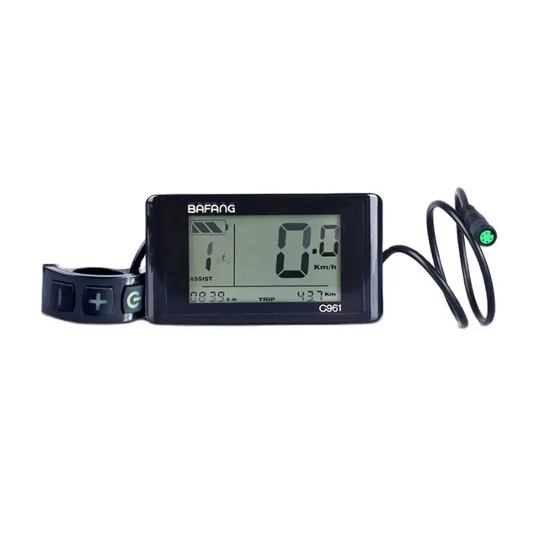 

C961 Banfang Electric Bicycle LCD Display, Waterproof Cable, Updated Parts Accessories, 36V,43V,48V