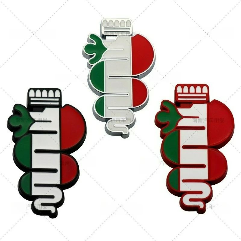 

High-quality Modification 3D Metal Car Stickers Three-color Snake Scratch Cover DIY Decorative Car Accessories