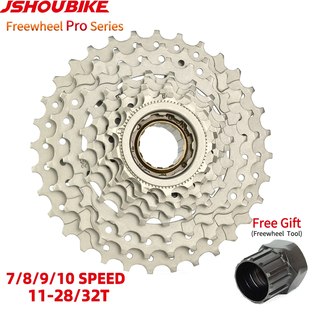 JSHOU BIKE Bicycle Freewheel modified threaded flywheel 7/8/9/10 speed 28T 32T Ultralight high density Mountain bike Freewheel