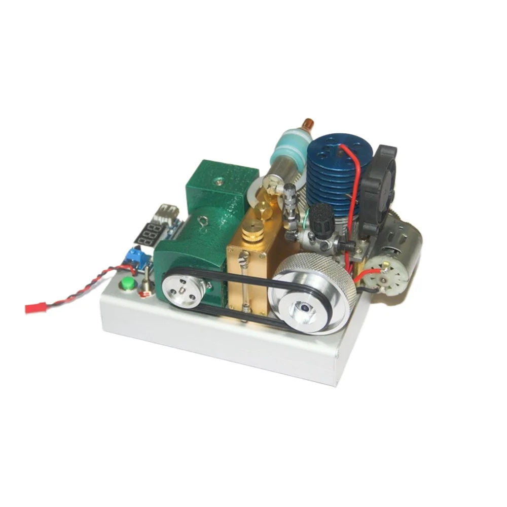 Methanol Engine Model 12 Stage Miniature Modified Generator Electric Start Digital Display Methanol Engine Model
