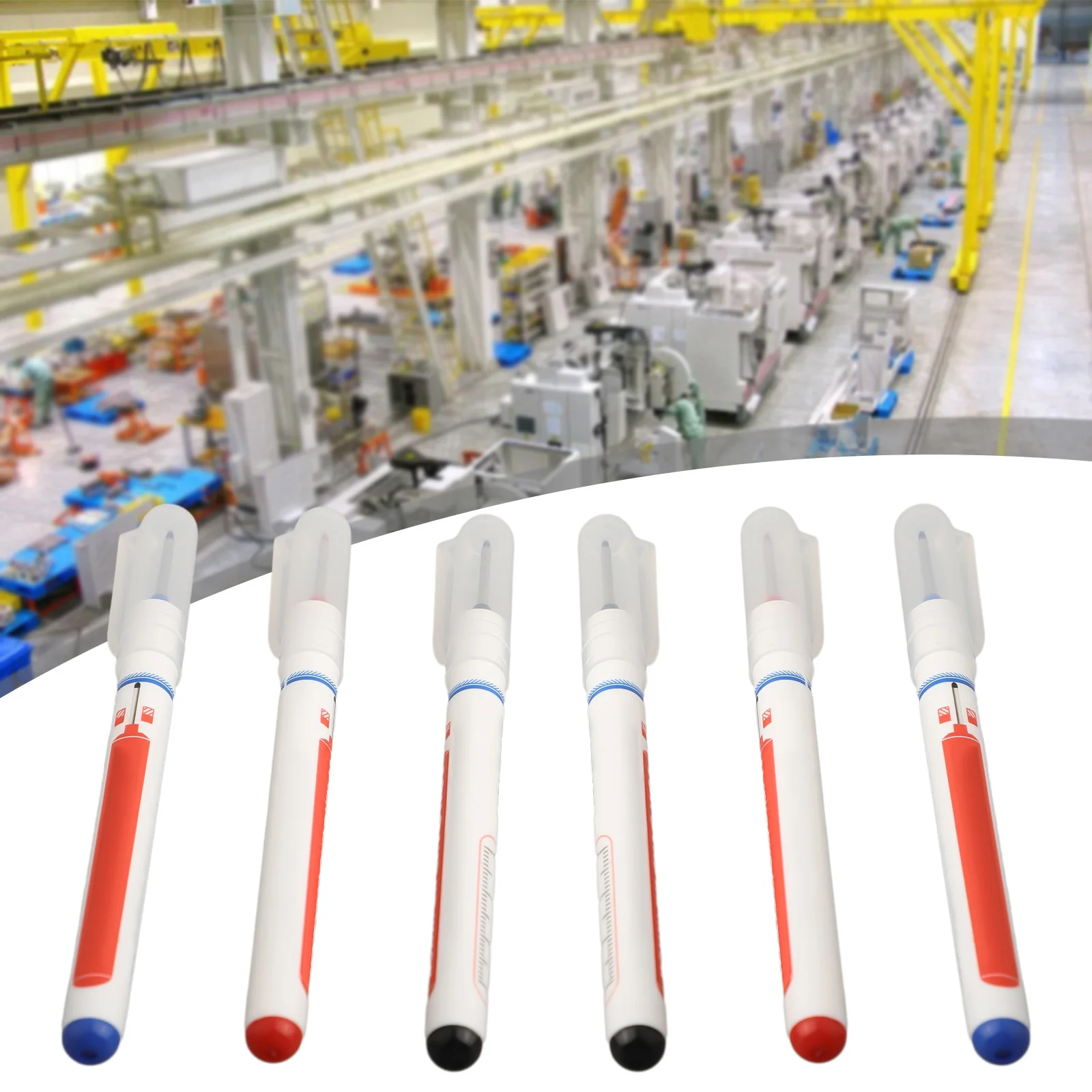 Extended Reach Marker Pen for Accurate Layout Work in For Bathroom Remodeling Shelving Installation and Metal Drilling