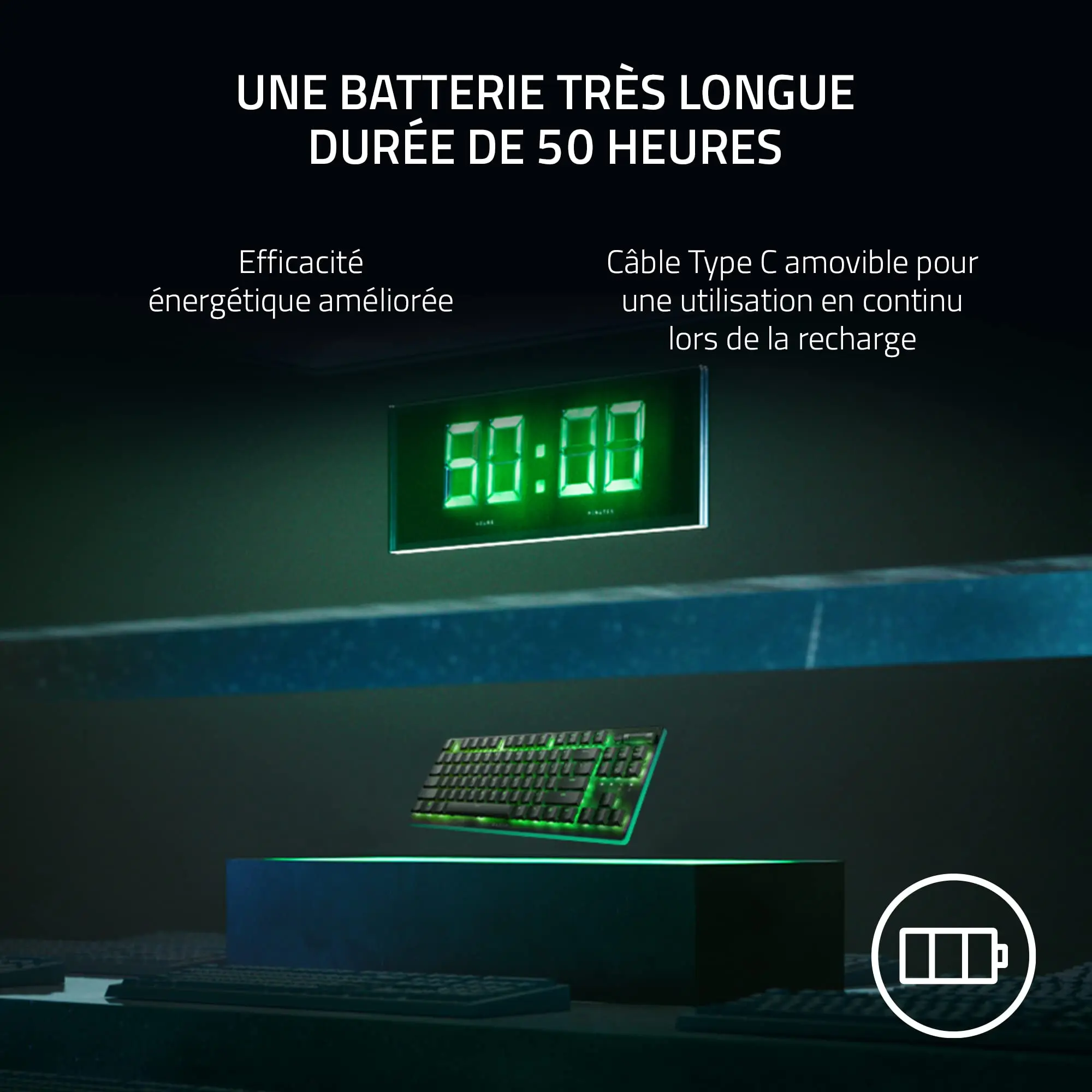 100% Original  Low-Profile  Optical Switches Razer DeathStalker V2 Pro TKL Wireless Gaming Keyboard