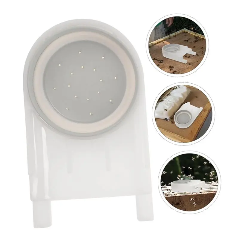 J1UL1N Upgraded Bee Feeder, Suitable For Hives, Mason Jar Lids, Bee Entrance Feeders, For Outdoor Feeding Water Or Bee Syrup