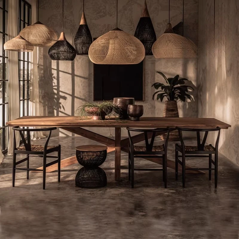 Wood Creative Dining Table Conference Kitchen Chairs Wall Safe Dining Table Bistro Space Saving Mesas De Comedor Home Furniture