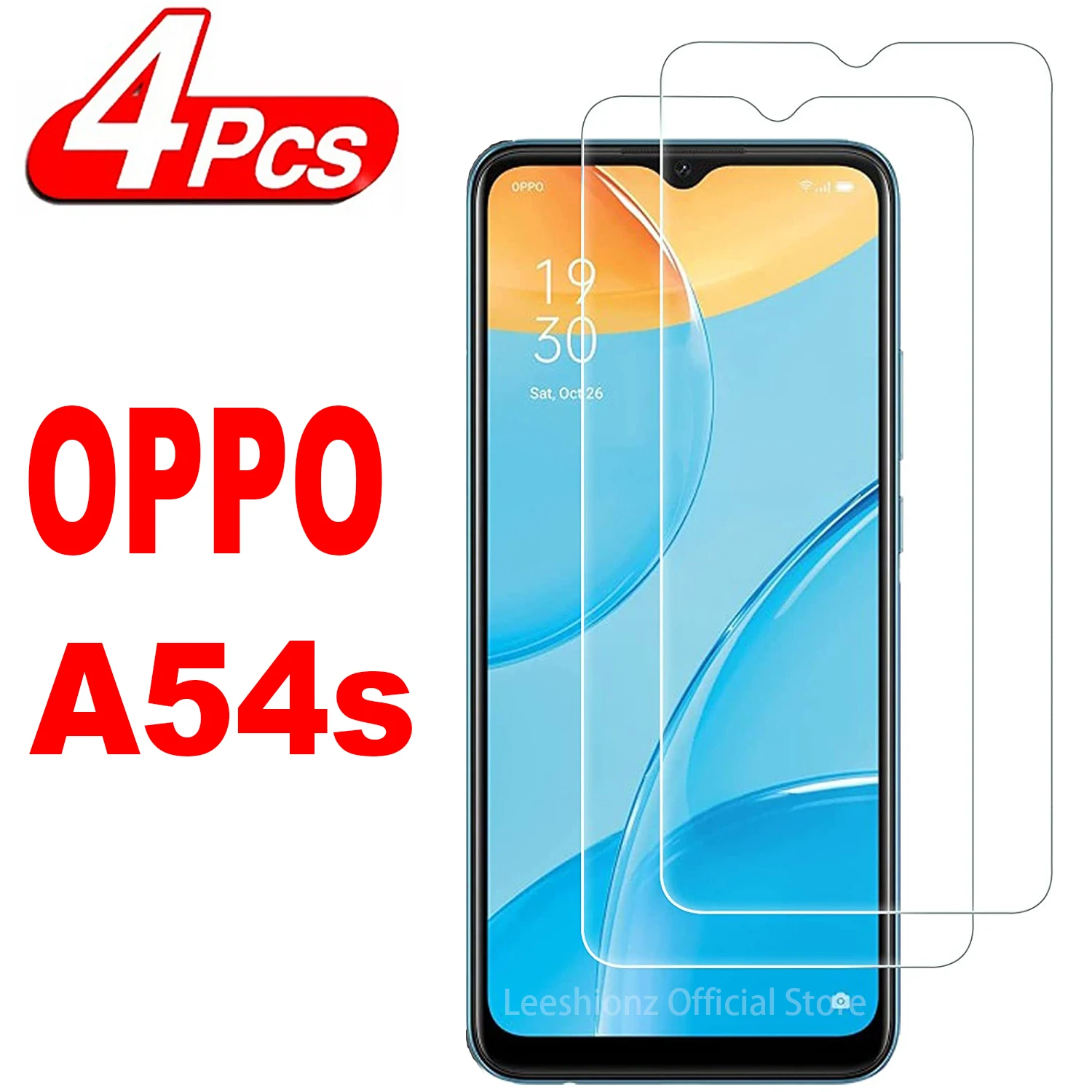 

2/4Pcs Screen Protector For OPPO A54S HD Tempered Glass Film