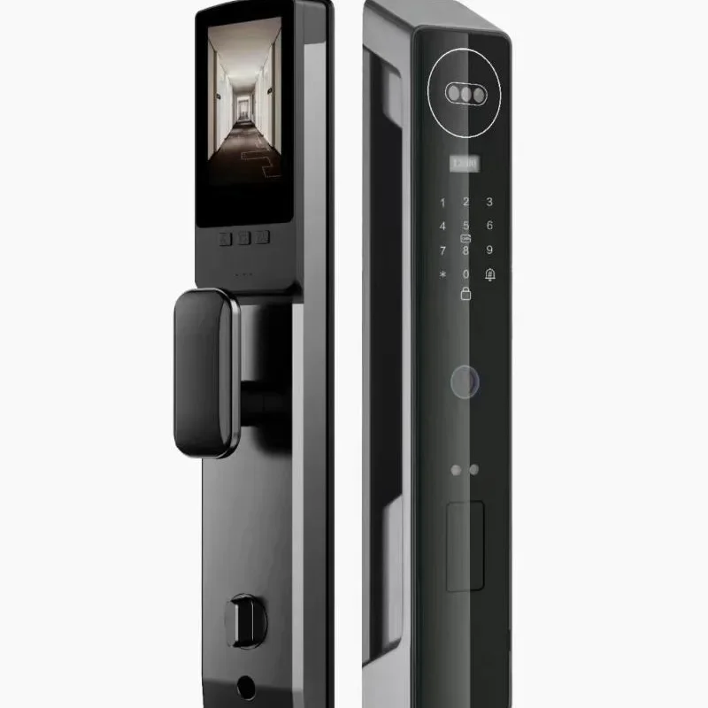Smart lock with Camera 3D Facial Recognition Electronic Door Lock with Visual Doorbell for Video Surveillance