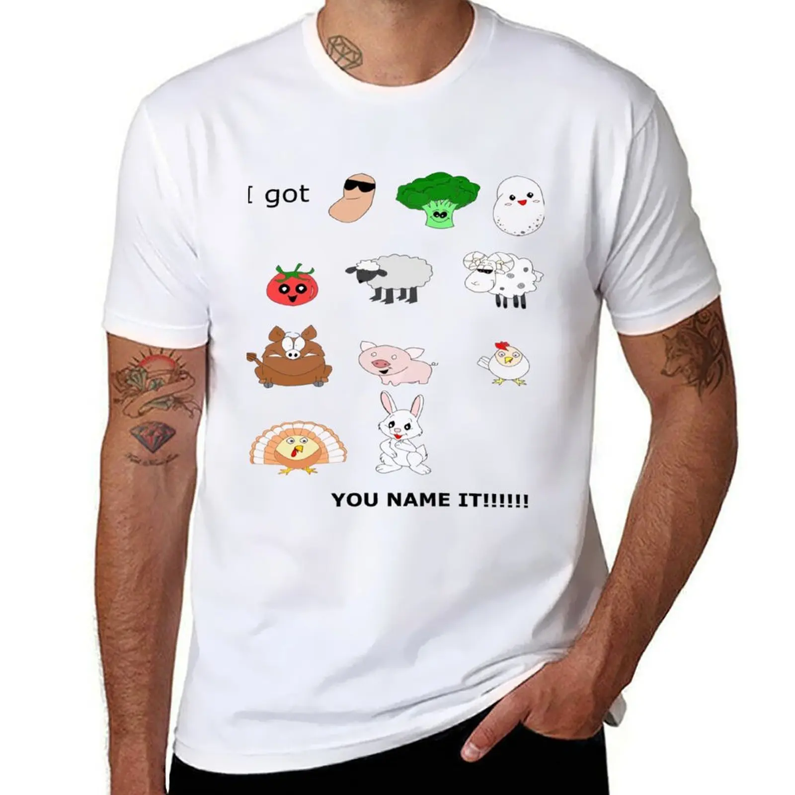 Frijoles, Verdes, Patatas, Tomates Rap Classic. Camiseta camiseta con estampado personalizado camiseta de diseñador para hombre