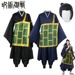 Jujutsu Kaimmense Geto SuNAFTA u Cosplay Costume, Kimono Noir Bleu, Uniforme Sв, Anime Everthe, Costumes d'Halloween pour Femmes et Hommes